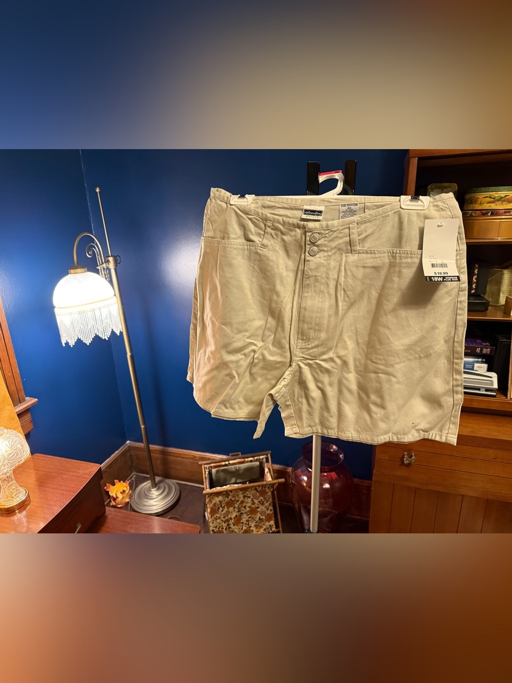 Women’s Casual 100% Cotton Blend Shorts - Beige